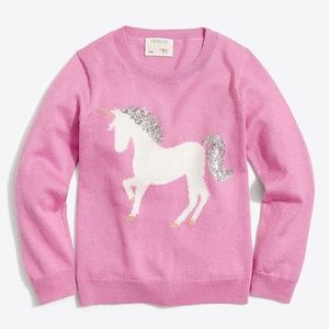 NWT J. Crew Factory Girls Unicorn Sweater, Size 16